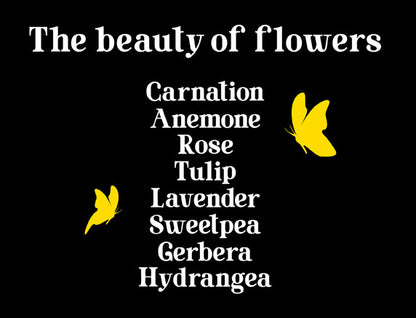 #FLOWERSHIP “The Beauty of Flowers” ユニセックス 長袖ホワイトTシャツ