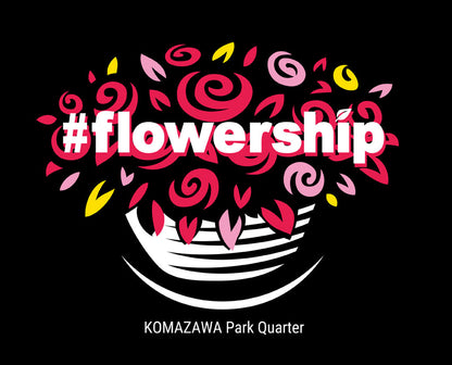 #FLOWERSHIP ＜FRIDAY ROSE＞ ユニセックス 半袖Tシャツ