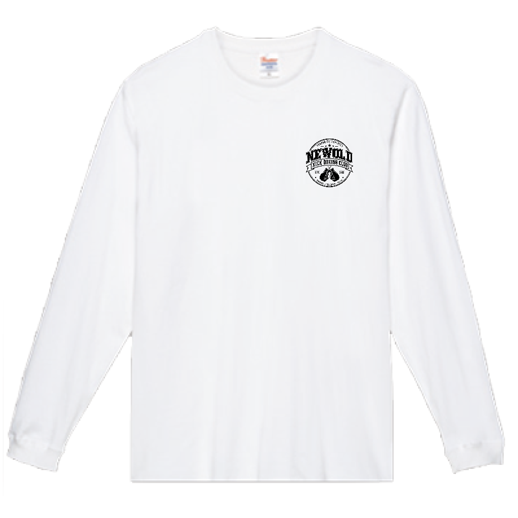NEWOLD KICK BOXING CLUB / Emblem / Unisex Premium Heavyweight Long Sleeve T-Shirt / White/ 税込/全国送料無料