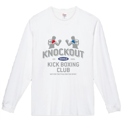 NEWOLD KICK BOXING CLUB / ''KNOCKOUT'' / Unisex Premium Heavyweight Long Sleeve T-Shirt /税込/全国送料無料