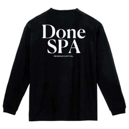 NEWOLD CAPITAL / ''DONE'' / Unisex Premium Heavyweight Long Sleeve T-Shirt / Black / 税込/全国送料無料