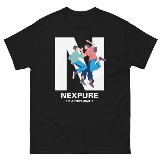 NEW ! (NEXPURE/メンバー限定アイテム) 1周年記念アニバーサリーデザイン 男女兼用 半袖Tシャツ/ダークカラー