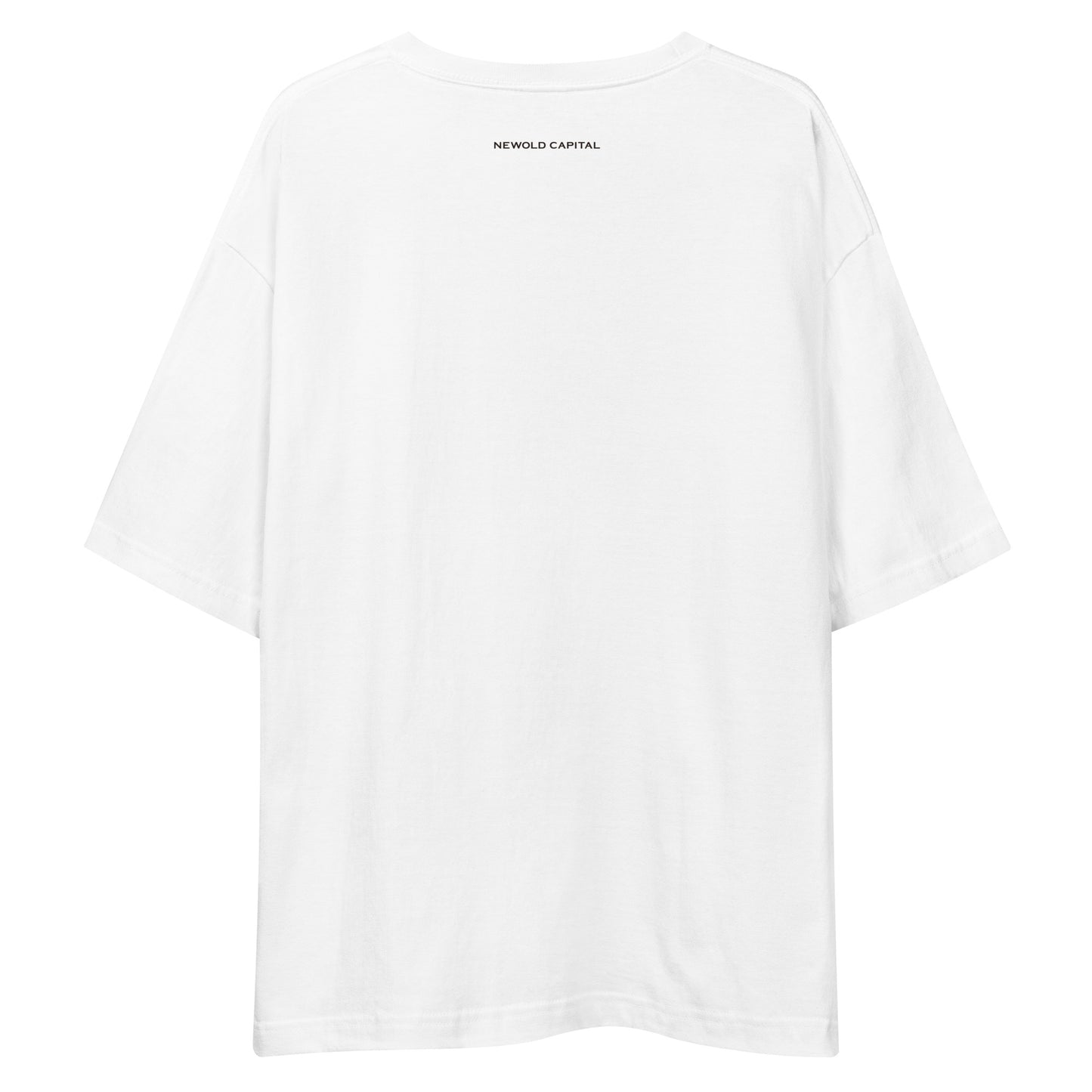 NEWOLD CAPITAL / DEAL JUNKIE BASEBALL LOGO / Oversize Unisex T-Shirt / 両面プリント/ホワイト / 税込 /全国送料無料