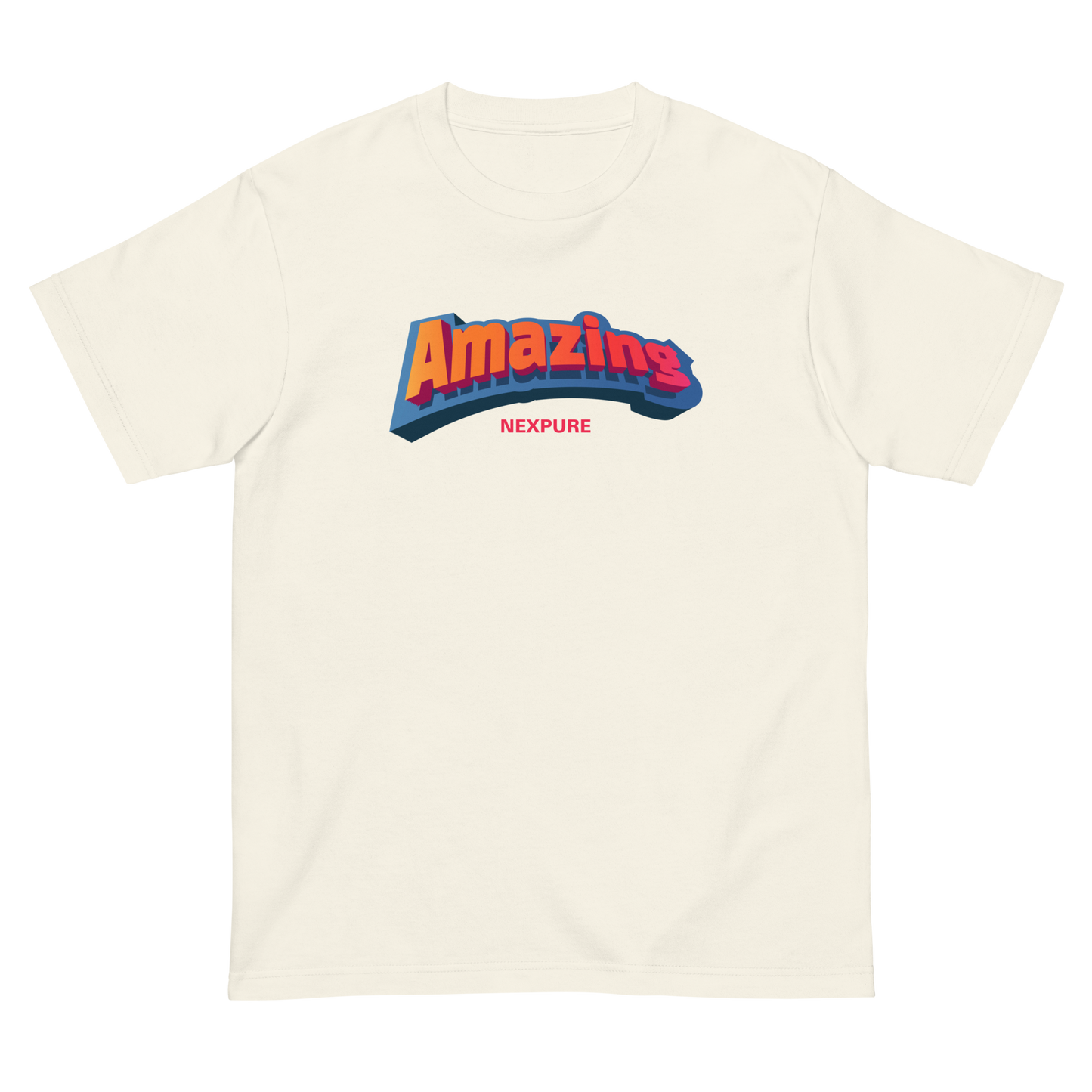 NEW ! (NEXPURE/メンバー限定アイテム) Amazing デザイン 男女兼用 半袖Tシャツユニセックス ヘビーウェイト 半袖Tシャツ