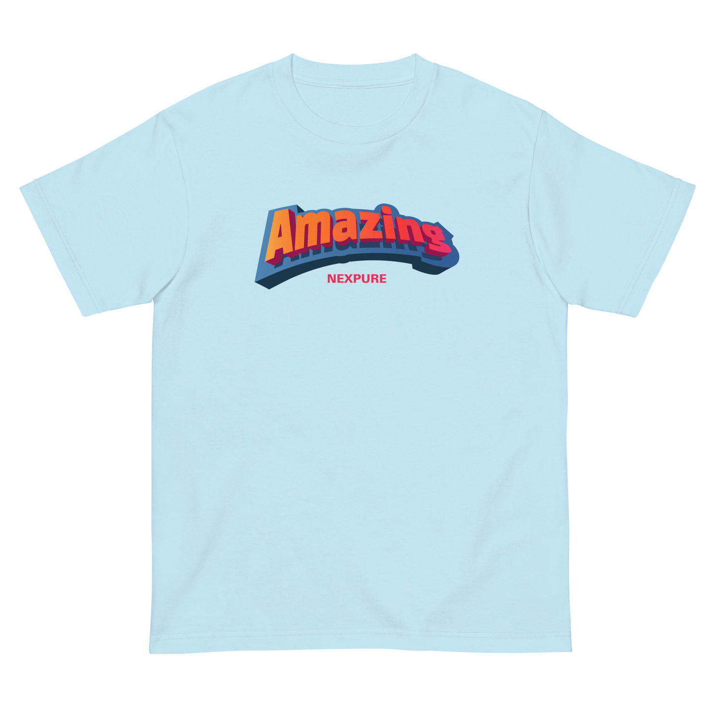 NEW ! (NEXPURE/メンバー限定アイテム) Amazing デザイン 男女兼用 半袖Tシャツユニセックス ヘビーウェイト 半袖Tシャツ