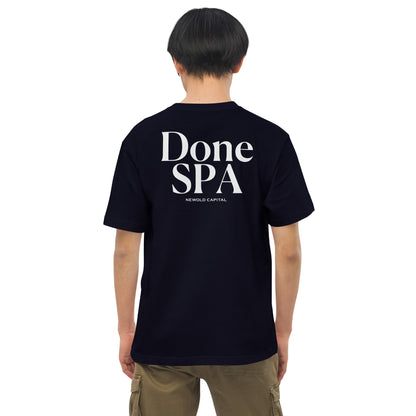 NEWOLD CAPITAL / ''DONE'' / Unisex Premium Organic Heavyweight T-Shirt / Black / 税込/全国送料無料